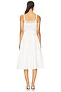 view 3 of 3 Eliana Poplin Dress in White