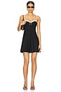 view 1 of 3 Hailey Mini Dress in Black & White