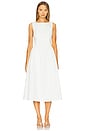 view 1 of 3 Lennon Poplin Dress in White