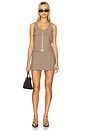 view 1 of 4 Elodie Marcel Mini Dress in Brown Combo