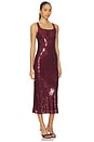 view 2 of 4 Sandra Sequin Dress in Rum Raisin