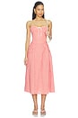view 1 of 4 ROBE LYLA in Coral Red Gingham