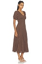 view 2 of 4 VESTIDO ANIKA in Brown Dot