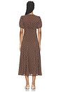 view 3 of 4 VESTIDO ANIKA in Brown Dot