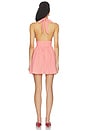 view 3 of 3 ROBE CELIA in Coral Red Gingham