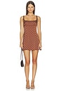 view 2 of 3 MINIVESTIDO ZIA in Brown Dot