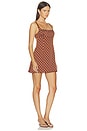 view 3 of 3 MINIVESTIDO ZIA in Brown Dot