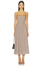 view 1 of 4 ROBE ADIRA in Brown Gingham