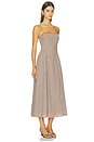 view 2 of 4 ROBE ADIRA in Brown Gingham