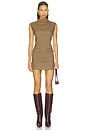 view 1 of 4 MINIVESTIDO ALIX  in Brown, Teal & Dark Red