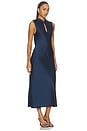 view 2 of 3 VESTIDO DE SATÉN NORTH  in Navy