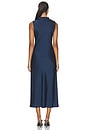 view 4 of 3 VESTIDO DE SATÉN NORTH  in Navy