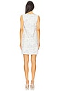 view 3 of 3 Tasa Linen Dress in White Navy Print