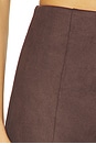 view 6 of 6 Marais Faux Suede Shorts in Chocolate Fondant