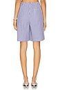 view 4 of 6 Miley Stripe Short in Navy & White Stripe