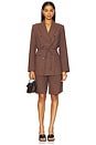 view 5 of 6 Dion Linen Bermuda Shorts in Brown