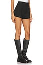 view 2 of 6 Elodie Hayes Vegan Suede Shorts in Black