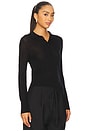 view 2 of 4 Elodie Henni Polo Sweater in Black