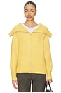 view 1 of 4 Leigh Zipup Sweater in Mustard