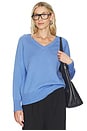 view 1 of 4 Soren V Neck Sweater in Cornflower Blue