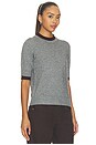 view 2 of 4 Sloane Contrast Crew Neck Sweater in Grey Brown