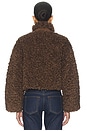view 4 of 5 Rio Faux Fur Jacket in Choco Brown