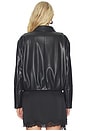 view 4 of 5 Kael Vegan Leather Jacket in Black