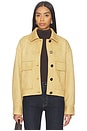 view 1 of 5 LIORA ヴィーガンスエードジャケット in Camel