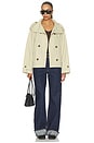 view 6 of 5 Saint Cropped Trench Jacket in Khaki