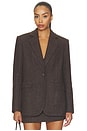 view 1 of 5 Perrin Wool Blend Blazer in Brown