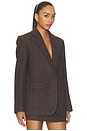 view 4 of 5 Perrin Wool Blend Blazer in Brown