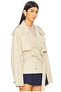 view 2 of 4 Eleanor Cropped Trench Coat in Khaki