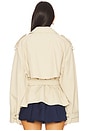 view 3 of 4 Eleanor Cropped Trench Coat in Khaki