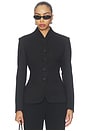 view 1 of 4 Rhea Buttoned Blazer in Black