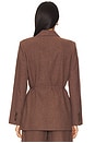 view 3 of 4 Dion Linen Blazer in Brown