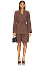 view 4 of 4 Dion Linen Blazer in Brown