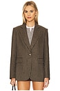 view 2 of 6 Elodie Alex Blazer in Brown Combo