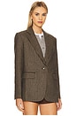 view 3 of 6 Elodie Alex Blazer in Brown Combo