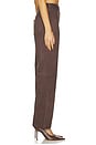view 3 of 6 Etienne Faux Suede Pant in Chocolate Fondant