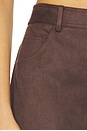 view 6 of 6 Etienne Faux Suede Pant in Chocolate Fondant