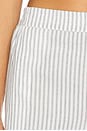 view 6 of 6 Phoebe Pants in White Navy Stripe