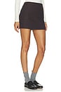 view 2 of 6 Simone Mini Skirt in Navy & Brown