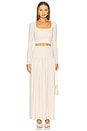 view 5 of 6 Cleo Maxi Knit Skirt in Ecru
