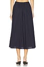 view 4 of 6 Bari Poplin Skirt in Navy
