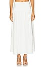 view 1 of 6 Wren Poplin Skirt in White