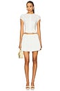 view 5 of 6 Juliette Mini Skirt in White