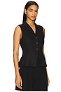 view 2 of 4 Mila Linen Vest in Black