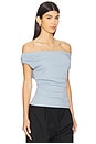 view 2 of 4 Archie Top in Light Blue