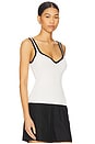 view 2 of 4 Shay Tank Top in White & Black