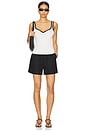 view 4 of 4 Shay Tank Top in White & Black